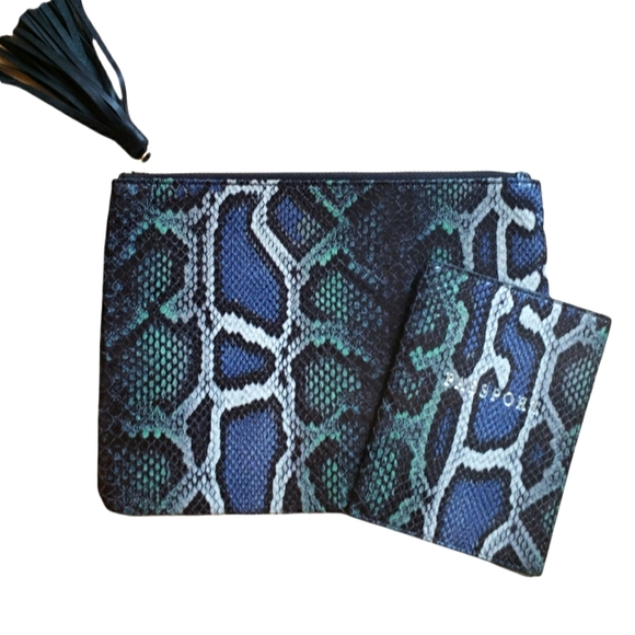 Passport holder and bag set